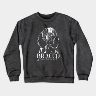 Bracco Italiano Dog Portrait Crewneck Sweatshirt